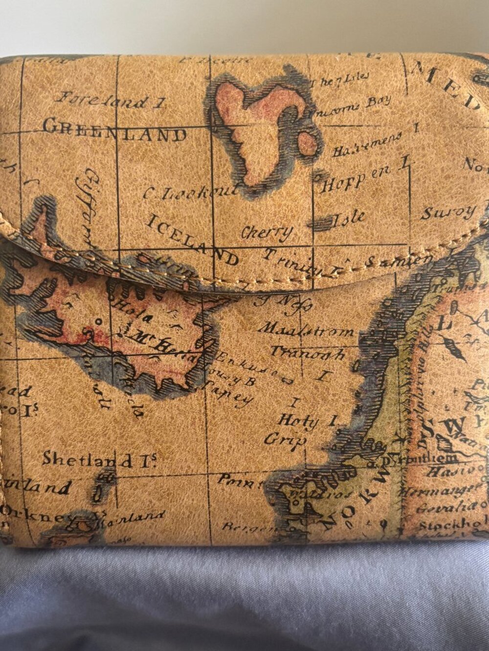 Patricia Nash Bi-fold Wallet European Map Design
